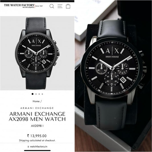 ARMANI AX2098 LEATHER ALL WORKING