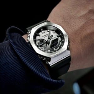 G- shock gm2100 silver watch